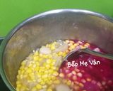 Hình bước làm 4 của món Chè bắp,khoai môn,nấm tuyết và lá cẩm