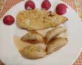 Foto del paso 13 de la receta: Gyozas de pollo congelada con salsa agridulce en sartén o Freidora de Aire