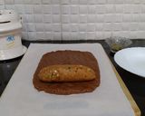 A picture of step 8 of Biscuits Meethi (Swiss roll style).