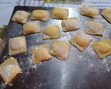A picture of step 3 of Ravioli with Goat Ricotta and Pea Cream.