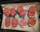 Une image de l'étape 2 de Pomme de terre chorizo mozza gratinée.