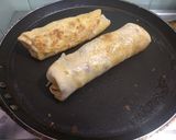 A picture of step 6 of Corn chana roll.