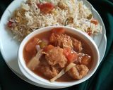 A picture of step 6 of Sweet and sour Chicken.