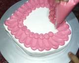 Heart shape cake with cocktail filling recipe step 9 photo