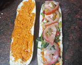 Foto del paso 4 de la receta Bocadillo de lomo adobado, salteado de pimiento y huevo frito