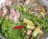 Hình bước làm 4 của món Lẩu gà và cá điêu hồng chua ngọt...🍅🌶🌽