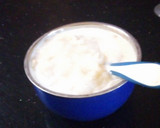 A picture of step 3 of Banana and pap.
