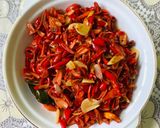 Foto langkah ke 5 dari resep Oseng Kulit Melinjo Merah.