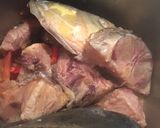 Hình bước làm 1 của món Đầu cá trắm nấu canh chua