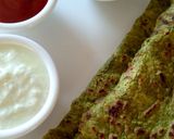 A picture of step 4 of Green moong-dal dhirde |Green moong dal chila | Moong dal dosa.