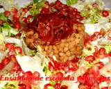 Foto del paso 9 de la receta: Ensalada tibia de escarola y lentejas con jamón