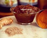 अदरक, अजवाइन और हल्दी का हलवा (adrak ajwain aur haldi ka halwa recipe in Hindi) रेसिपी चरण 5 फोटो