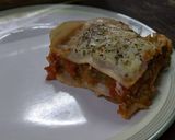 A picture of step 5 of Pav bhaji lasagna.