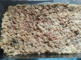 Pastel de patata, carne picada, mozzarella y parmesano