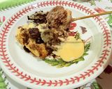 Gambar langkah 6 resipi 👩‍🍳Puding Roti Coklat Pisang.