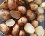 A picture of step 1 of Baby Potatoes Hash.