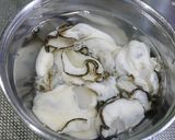 A picture of step 1 of Easy Fried Oysters Skewers (Kaki Fry Kushi Katsu) – Prep to Finish.