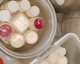Hình bước làm 5 của món Yaout phô mai (creamcheese)