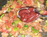 A picture of step 3 of Shakshuka..quick brunch😊.