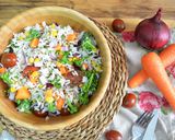 Foto del paso 2 de la receta Ensalada de arroz con quinoa y verduras