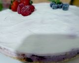 A picture of step 12 of Double berry cheesecake (raspberry+blueberry).