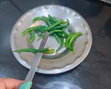 A picture of step 1 of Instant Green Chilli Pickle.