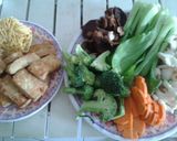 Hình bước làm 1 của món Mì Xào Giòn Chay