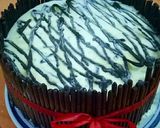 Foto langkah ke 7 dari resep Cake choco mousse blueberry and mousse choco.