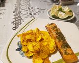 Foto del paso 4 de la receta: Salmón con salsa de cítricos y finas hierbas