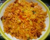 A picture of step 3 of Chatpate khilekhile pohe.