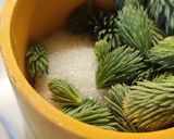 🌲Fenyőrügy, fenyőcukor, fenyőszirup, ágyazott méz recept fázis 1 fotója