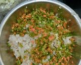 A picture of step 1 of Veg Manchurian.
