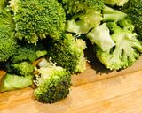 A picture of step 1 of Broccoli bamboo rice.