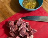 A picture of step 1 of Steak Skewers.