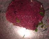A picture of step 1 of Beetroot manchurian.