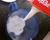 A picture of step 1 of Banana Shake with Banana,Strawberry jelly 😋.