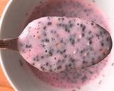 Hình bước làm 2 của món 💚 Pudding Hạt Chia Rasberry