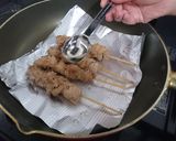 A picture of step 6 of How to Make Juicy, Flavorful Frozen Yakitori in a Skillet.