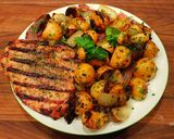 A picture of step 6 of Mike's Grilled Pork Chops & Baby Golden Russets.