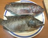 A picture of step 1 of Fried Mojarra.