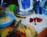 A picture of step 5 of Sausage and potatoes snack.