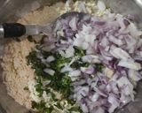 A picture of step 1 of Bread chilla pizza.