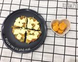 Hình bước làm 5 của món PIZZA RAU CỦ PHÔ MAI (blw)