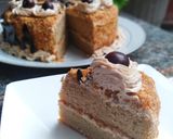 Foto langkah ke 10 dari resep Mocca Nougat Cake (Birthday Cake).