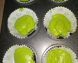 A picture of step 6 of Surprise Green Velvet Cupcakes.
