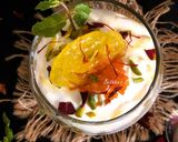 A picture of step 5 of Motichoor Laddu, Jalebi & Shrikhand Parfait.