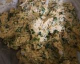 A picture of step 1 of Fresh Fenugreek-semolina cutlets.