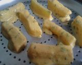 A picture of step 7 of Steamed pumpkin fritters with pomegranate curd dip.