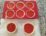 Foto del paso 6 de la receta Tartaletas de masa quebrada con mermelada casera y crema de chocolate