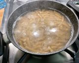Une image de l'étape 9 de Gratin de macaronis au jambon cru, poivron jaune et emmental.
